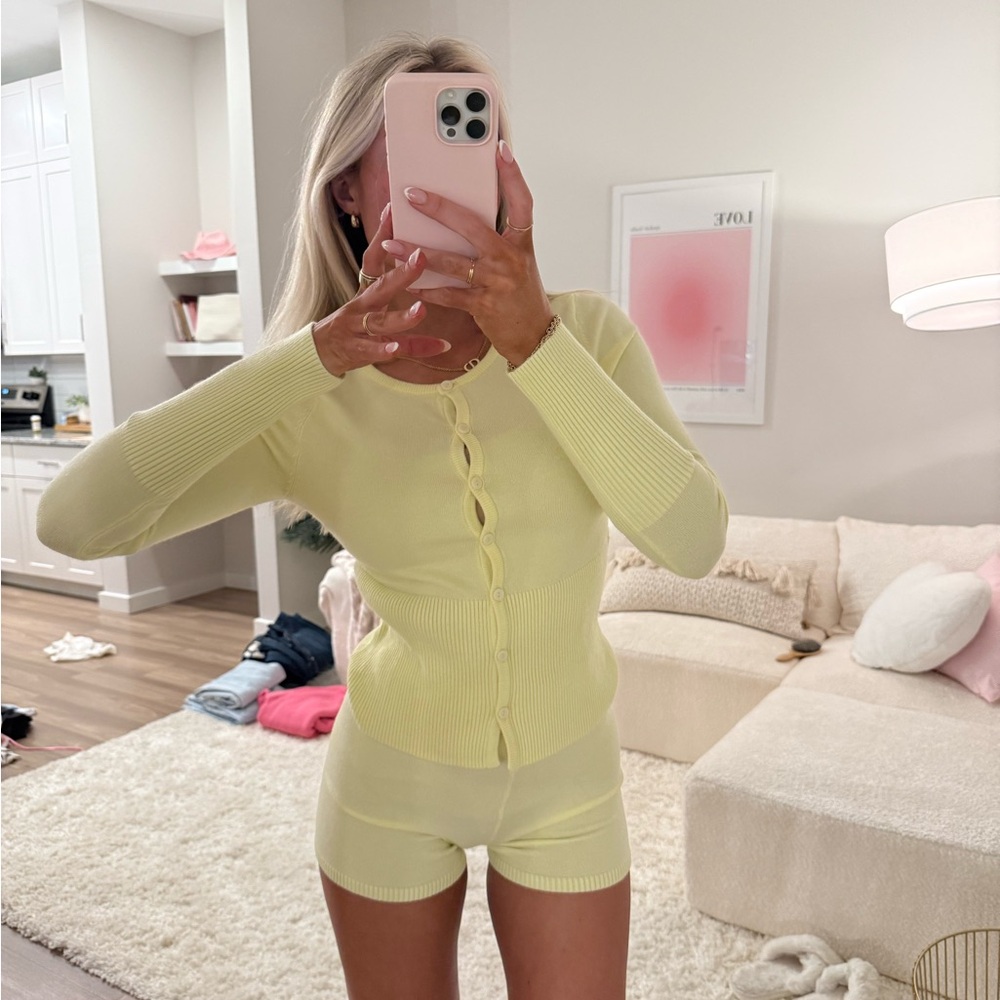Princess Polly Yellow Knit Set